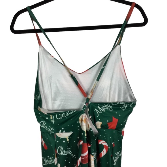 Christmas Dress V-Neck Spaghetti Strap Dress Size 2XL NWT - Picture 9 of 9